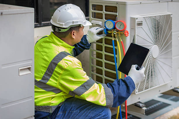 Professional Hvac Maintenance technician working in Durham, NC